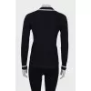 Navy blue cardigan with front pockets