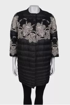Black jacket with lace