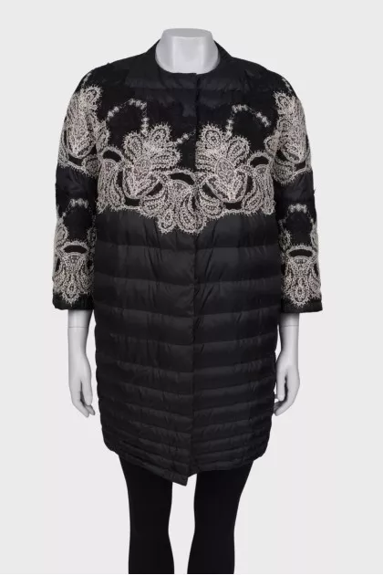 Black jacket with lace
