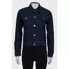 Denim jacket with back embroidery