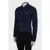 Denim jacket with back embroidery
