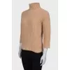 Beige high neck sweater