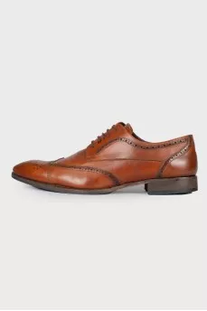 Men's brown leather shoes