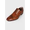 Men's brown leather shoes
