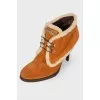 Brown Suede Ankle Boots