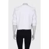 White Tweed Short Sleeve Jacket
