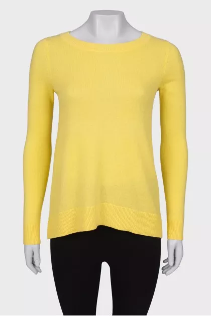 Cashmere yellow sweater with tag