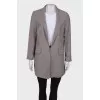 Gray jacket with short sleeves
