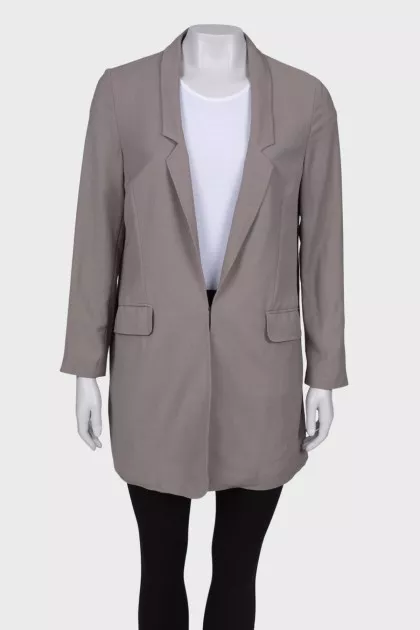Gray jacket with short sleeves