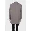 Gray jacket with short sleeves
