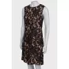 Openwork dress with sequins with a tag