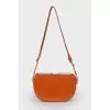 Lacquered brown bag
