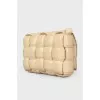 Intreccio Beige Padded Cassette Bag