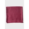 Silk scarf with signature print