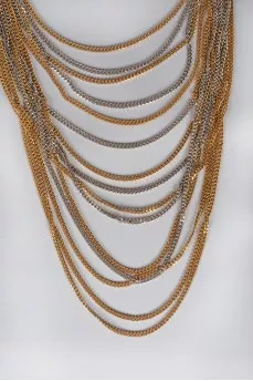 Mixed layered necklace