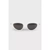 White frame sunglasses