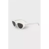 White frame sunglasses