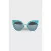 Turquoise shaped sunglasses