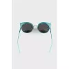 Turquoise shaped sunglasses