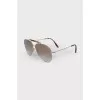 Sunglasses with leopard inserts