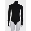 Black high neck bodysuit