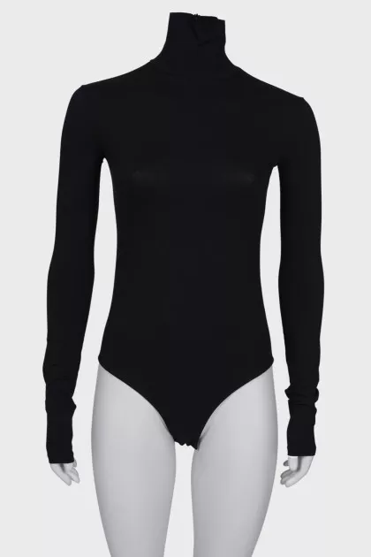 Black high neck bodysuit