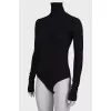 Black high neck bodysuit