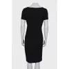 Black viscose dress with tag