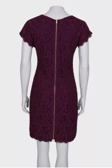 Purple lace dress with tag