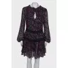 Tie print dress