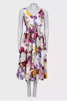 Print midi dress