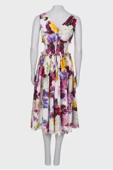 Print midi dress