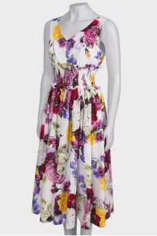 Print midi dress