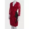 Lace red dress with tag
