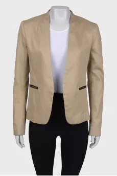 Beige Shift Jacket