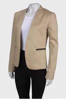 Beige Shift Jacket