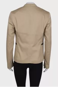 Beige Shift Jacket