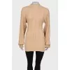 Beige reaper-effect blouse