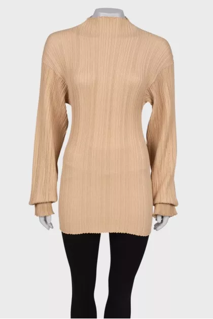 Beige reaper-effect blouse