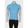 Men's blue polo shirt