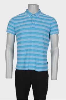 Men's blue polo shirt
