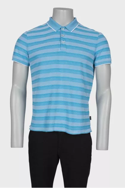 Men's blue polo shirt
