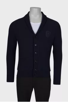 Men's wool cardigan with tag