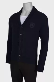 Men's wool cardigan with tag