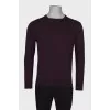 Slim fit men's wool sweater