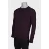 Slim fit men's wool sweater