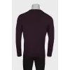Slim fit men's wool sweater