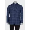 Men's jacket with a double collar