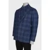 Men's jacket with a double collar