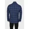 Men's jacket with a double collar